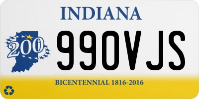 IN license plate 990VJS