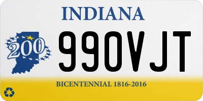 IN license plate 990VJT