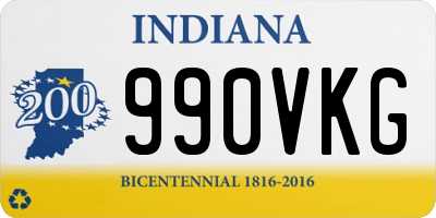 IN license plate 990VKG