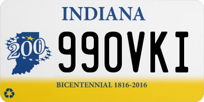 IN license plate 990VKI