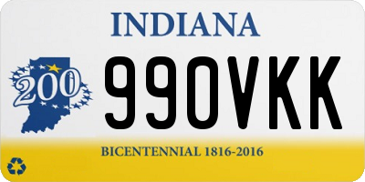 IN license plate 990VKK