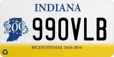 IN license plate 990VLB