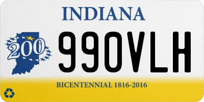 IN license plate 990VLH