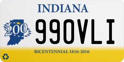 IN license plate 990VLI