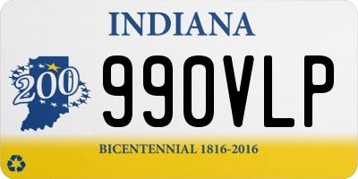 IN license plate 990VLP