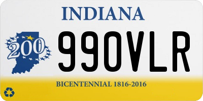 IN license plate 990VLR