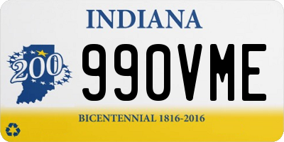 IN license plate 990VME