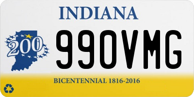 IN license plate 990VMG