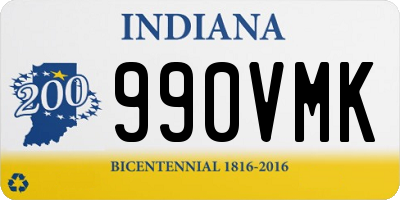 IN license plate 990VMK