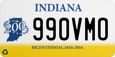 IN license plate 990VMO