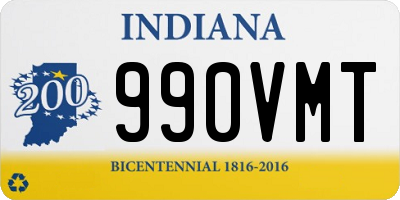 IN license plate 990VMT