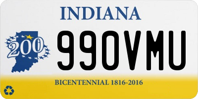 IN license plate 990VMU