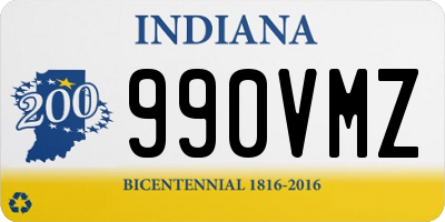 IN license plate 990VMZ