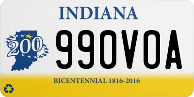 IN license plate 990VOA