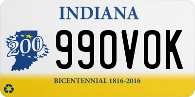 IN license plate 990VOK