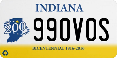 IN license plate 990VOS