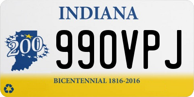 IN license plate 990VPJ