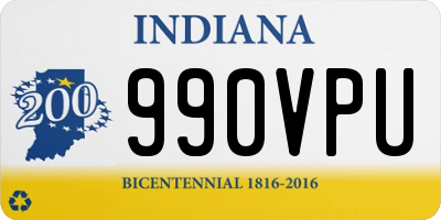 IN license plate 990VPU