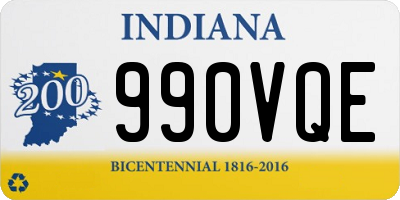 IN license plate 990VQE