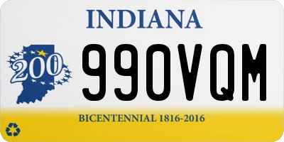 IN license plate 990VQM