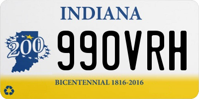 IN license plate 990VRH