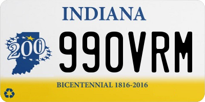 IN license plate 990VRM