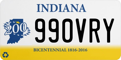 IN license plate 990VRY