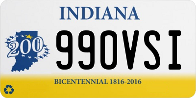 IN license plate 990VSI