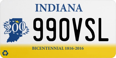 IN license plate 990VSL