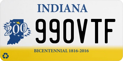 IN license plate 990VTF