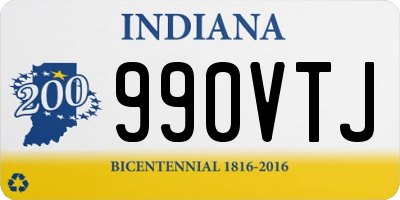 IN license plate 990VTJ