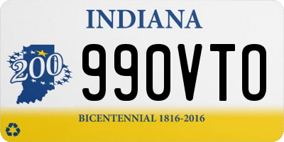 IN license plate 990VTO