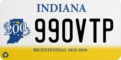 IN license plate 990VTP