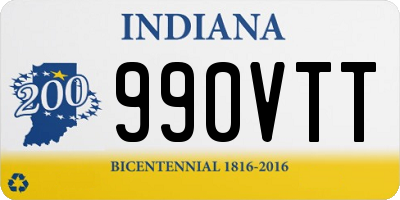 IN license plate 990VTT