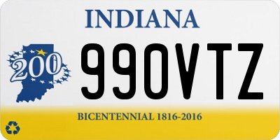 IN license plate 990VTZ