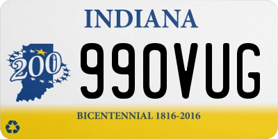 IN license plate 990VUG