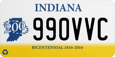 IN license plate 990VVC