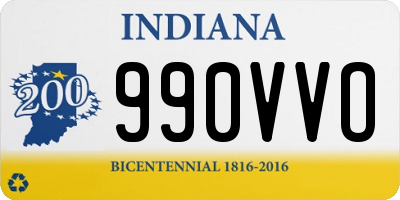 IN license plate 990VVO