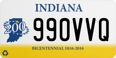 IN license plate 990VVQ