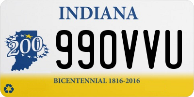 IN license plate 990VVU