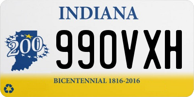 IN license plate 990VXH