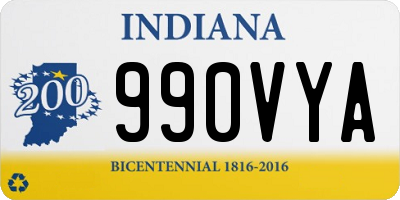 IN license plate 990VYA