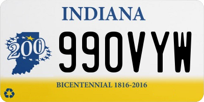 IN license plate 990VYW