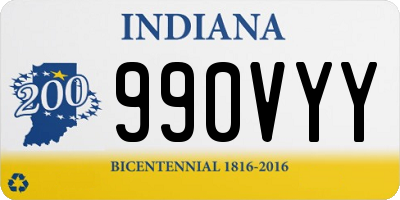 IN license plate 990VYY