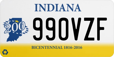 IN license plate 990VZF