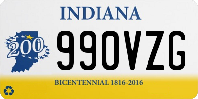 IN license plate 990VZG