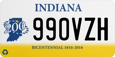 IN license plate 990VZH