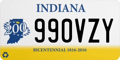 IN license plate 990VZY