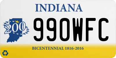 IN license plate 990WFC