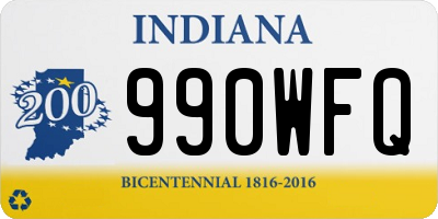 IN license plate 990WFQ